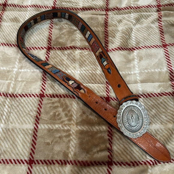 Vintage Leather belt - Picture 1 of 4